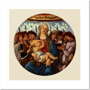 Madonna and Child with Eight Angels by Sandro Botticelli Posters and Art